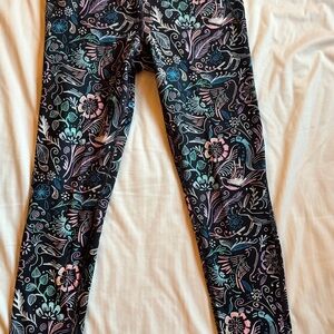 Floral Patterned Kids Leggings